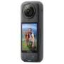 Action camera Insta360 X4 — 72 MP, 8K (7680×3840) CMOS, 1/2 inch sensor, built-in display, Wi‑Fi, 120 fps, MicroSD, 602 g, black