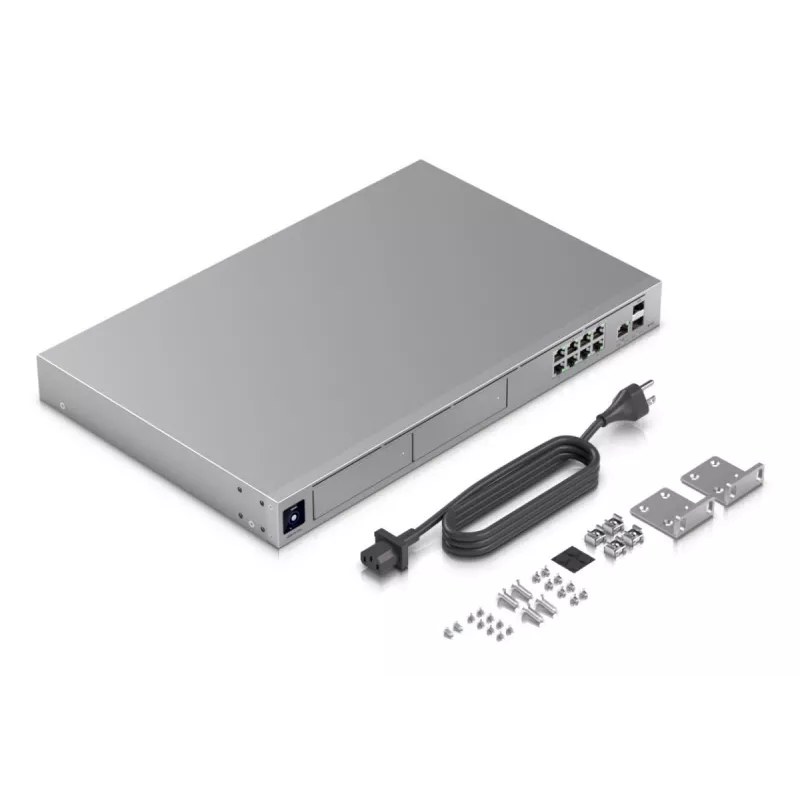 Managed switch UBIQUITI UniFi Dream Machine Pro Max, 9-port 2.5G Ethernet, 1U rack, 2×SFP+, 10G support, 60W power