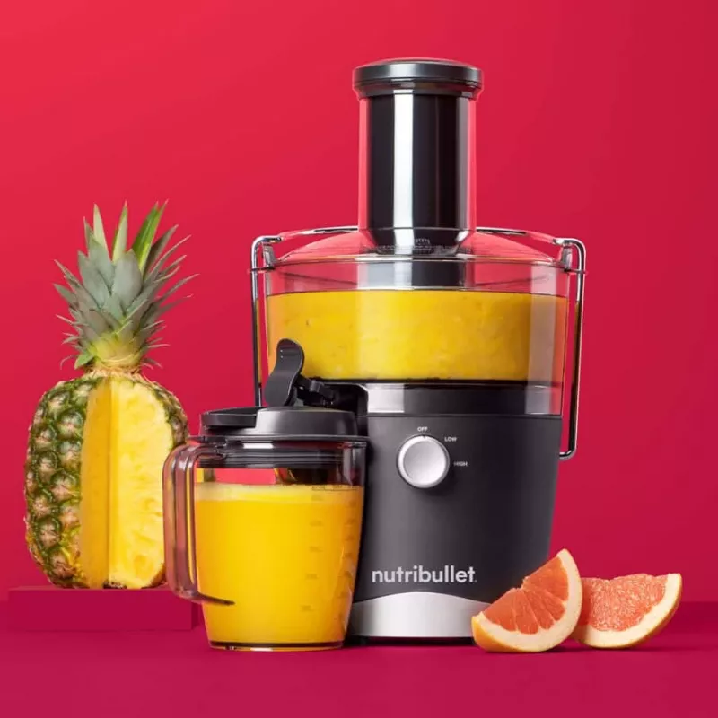 NutriBullet NBJ100G juice maker 800 W Black, Grey