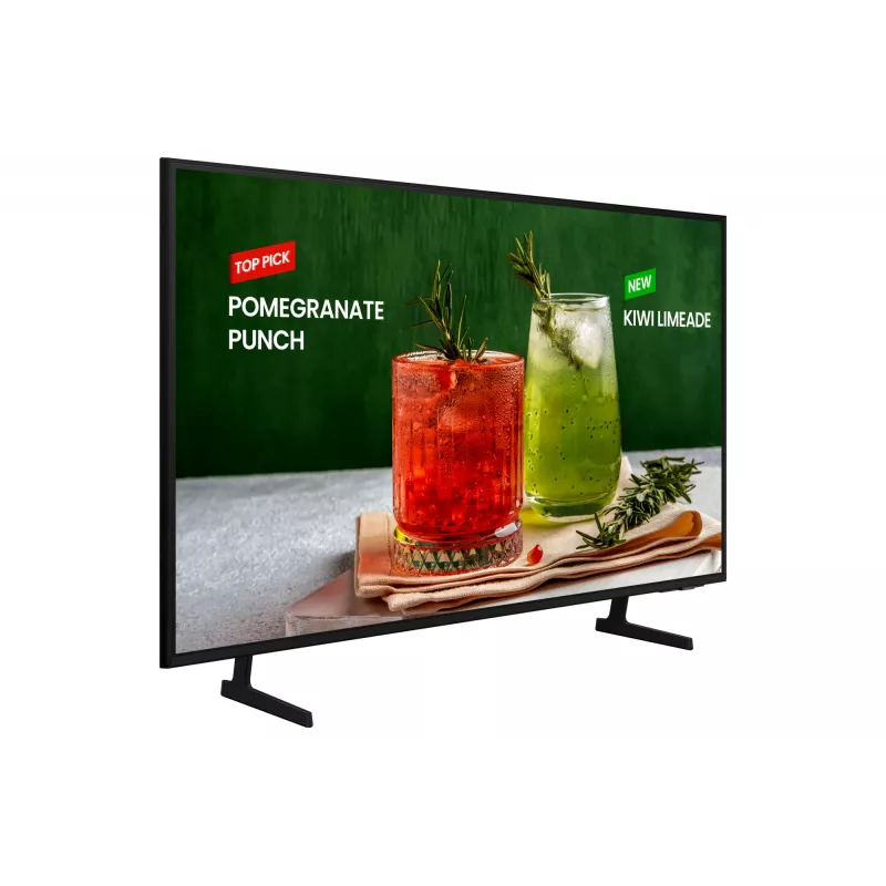 Samsung BE43D-H Digital signage flat panel 109.2 cm (43 inch) LED Wi-Fi 4K Ultra HD Black Tizen 16/7