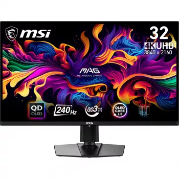 MSI MAG 321UPX QD-OLED computer monitor 80 cm (31.5 inch) 3840 x 2160 pixels 4K Ultra HD Black
