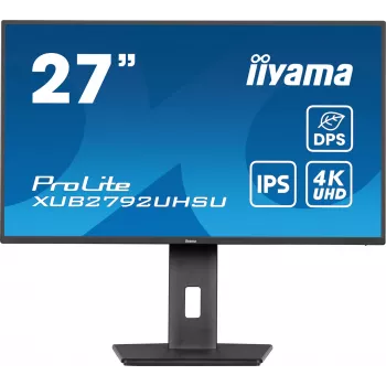 iiyama ProLite XUB2792UHSU-B6 computer monitor 68.6 cm (27 inch) 3840 x 2160 pixels 4K Ultra HD LED Black