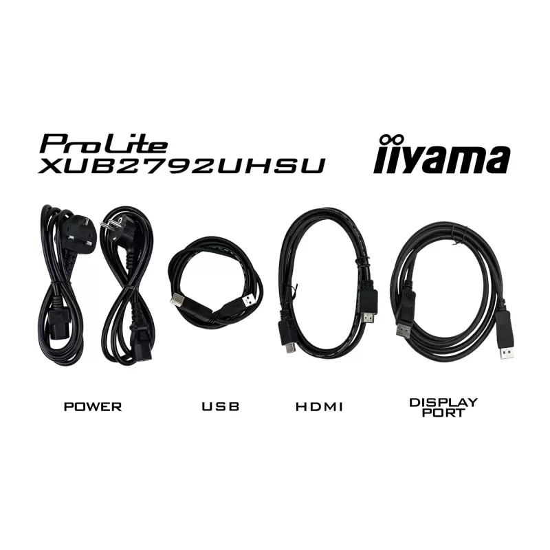 iiyama ProLite XUB2792UHSU-B6 computer monitor 68.6 cm (27 inch) 3840 x 2160 pixels 4K Ultra HD LED Black