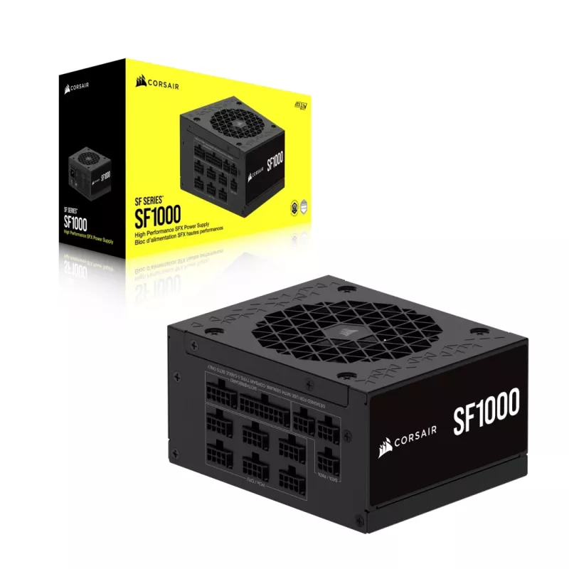 Corsair SF1000 SFX Power Supply, 1000 W, 80 PLUS Platinum, Fully Modular (CP-9020257-EU)