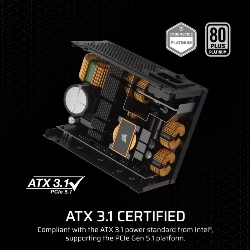 Corsair SF1000 SFX Power Supply, 1000 W, 80 PLUS Platinum, Fully Modular (CP-9020257-EU)