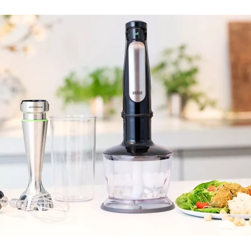Braun MQ 7035X 0.6 L Immersion blender 1000 W Black, Satin steel
