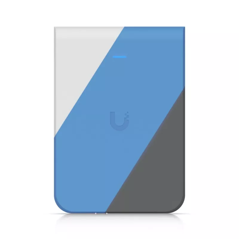 Access Point UBIQUITI U7 Pro Wall — Wall-mounted Wi‑Fi 6 AP, 2.4/5/6 GHz, 6 spatial streams, 2500 Mbps LAN, PoE (44–57 V), indoor, white