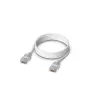 Networking patch cable UBIQUITI UACC-Cable-Patch-EL-1M-W — Cat6, 1 m, 2.5 GbE, PoE++ (4PPoE), translucent, RJ-45 male–male
