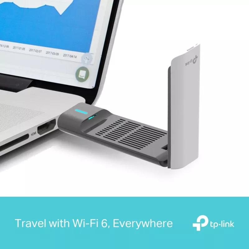Wireless USB Adapter TP-Link Archer AX3000 (Archer TX50UH) – Dual-band Wi‑Fi 6, USB 3.2 Gen1, up to 3000 Mbps, internal antenna, Windows 11