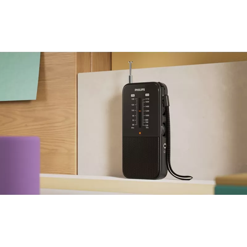 Portable Radio Philips TAR1509/00 Analog AM FM Black