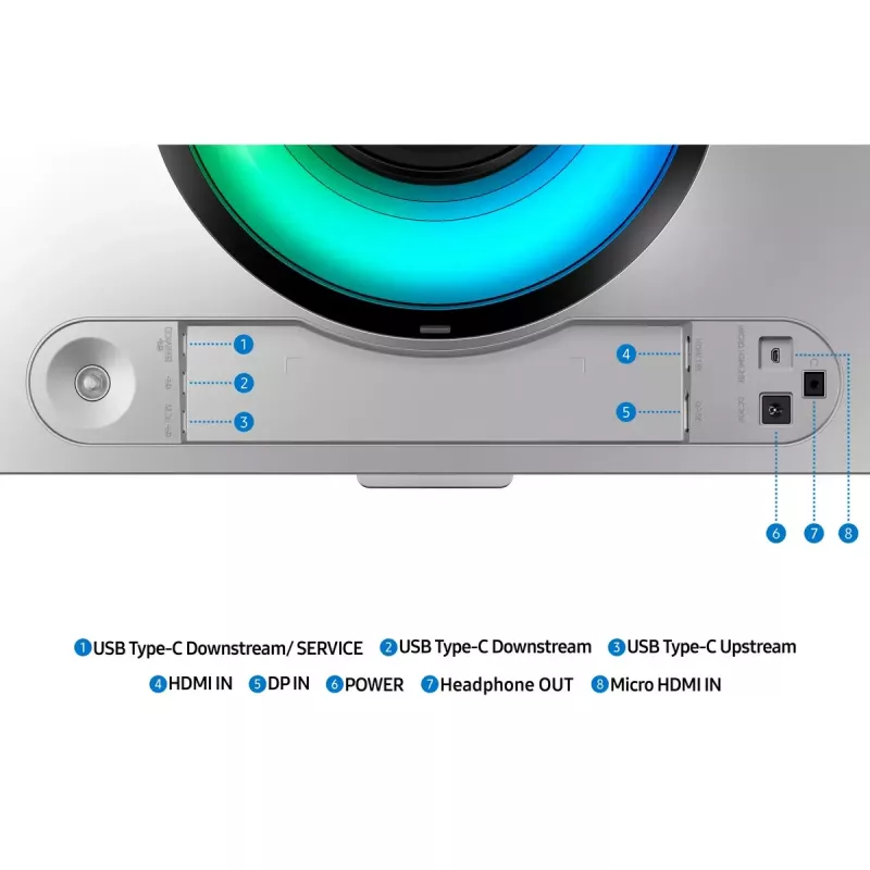 49 inch OLED Curved Monitor Samsung S49DG934SU — 5120×1440 Dual QHD, 32:9, 0.03 ms, USB hub, VESA, height adjustable, silver