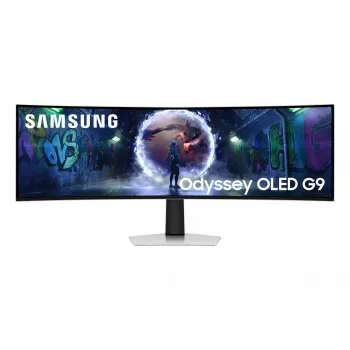 49 inch OLED Curved Monitor Samsung S49DG934SU — 5120×1440 Dual QHD, 32:9, 0.03 ms, USB hub, VESA, height adjustable, silver