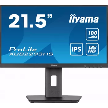 iiyama ProLite XUB2293HS-B6 computer monitor 54.6 cm (21.5 inch) 1920 x 1080 pixels Full HD LED Black