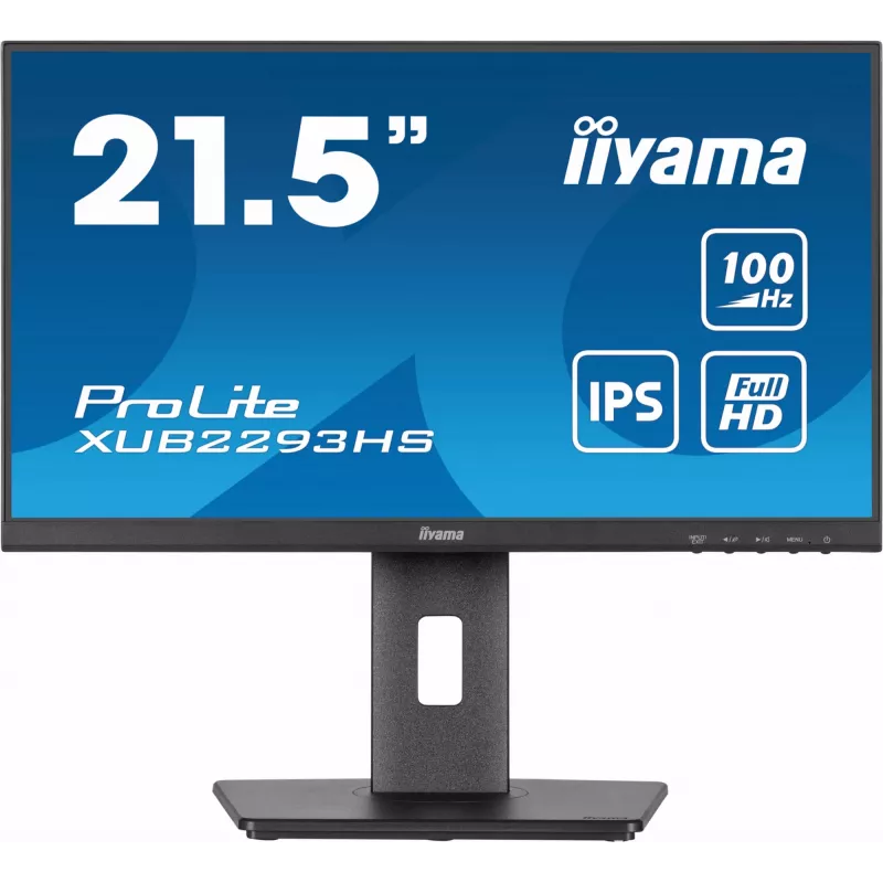 iiyama ProLite XUB2293HS-B6 computer monitor 54.6 cm (21.5 inch) 1920 x 1080 pixels Full HD LED Black