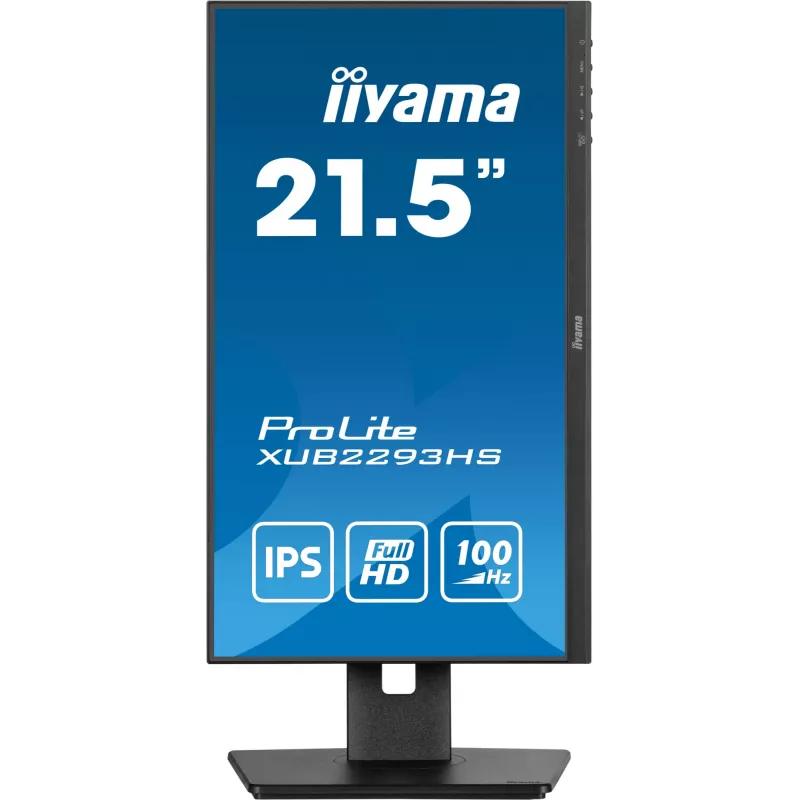 iiyama ProLite XUB2293HS-B6 computer monitor 54.6 cm (21.5 inch) 1920 x 1080 pixels Full HD LED Black