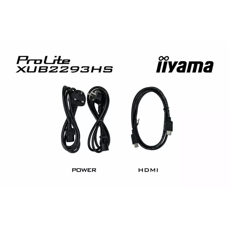 iiyama ProLite XUB2293HS-B6 computer monitor 54.6 cm (21.5 inch) 1920 x 1080 pixels Full HD LED Black