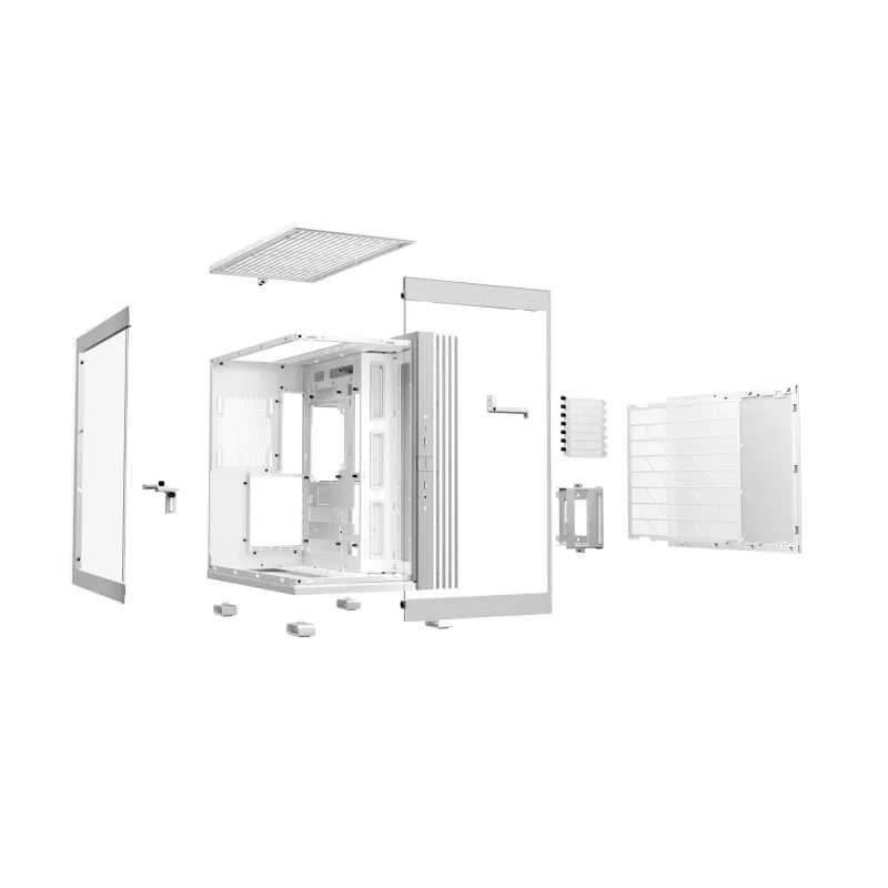 be quiet! Light Base 600 DX BGW66 Midi Tower PC case, ATX/micro-ATX/Mini-ITX, tempered glass side panel, ARGB, USB-C, White