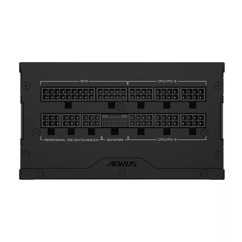 GIGABYTE AORUS ELITE P1000W ICE Power Supply Unit - PCIe 5.0, 80 PLUS Platinum, Fully modular design, 120mm Fan, ATX 3.0 compatible, EU Plug