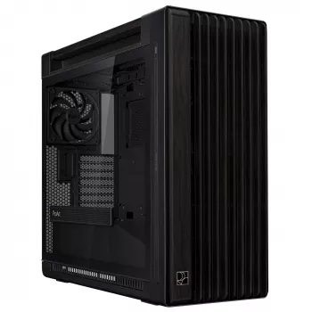 PC Case ASUS ProArt PA602 Wood Edition Midi Tower Black — Wood, ATX/EATX support, Tempered glass, 4×3.5 inch / 8×2.5 inch, GPU up to 450 mm