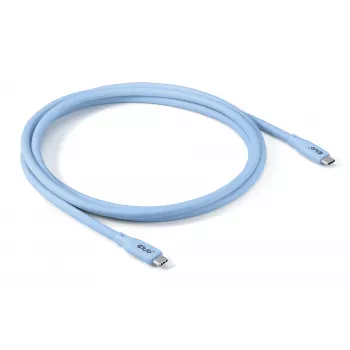 CLUB3D USB C cable blue, 2 m, USB C, USB C, USB4 Gen 2x2, 20 Gbit/s, Blue