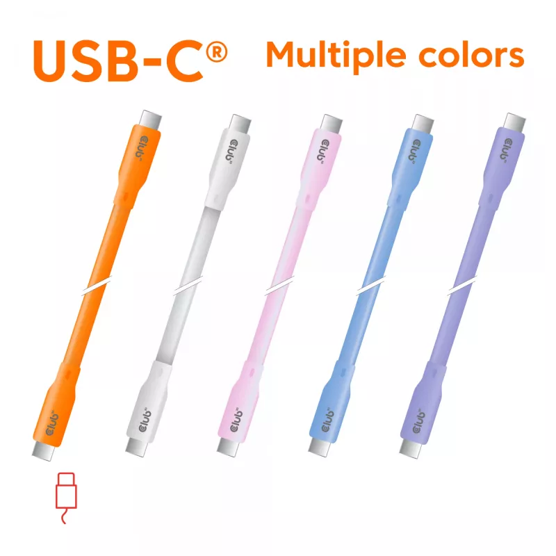 CLUB3D USB C cable blue, 2 m, USB C, USB C, USB4 Gen 2x2, 20 Gbit/s, Blue