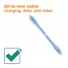 CLUB3D USB C cable blue, 2 m, USB C, USB C, USB4 Gen 2x2, 20 Gbit/s, Blue