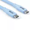 CLUB3D USB C cable blue, 2 m, USB C, USB C, USB4 Gen 2x2, 20 Gbit/s, Blue