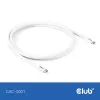 USB C cable CLUB3D CAC-3001 2m USB4 Gen 3x2 white