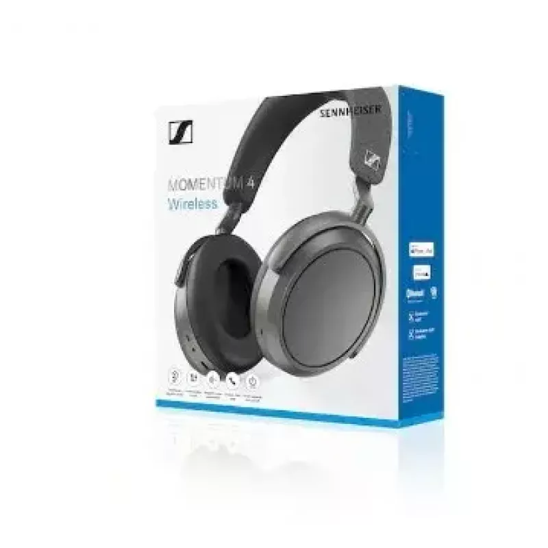 Headphones Sennheiser Momentum Wireless — Bluetooth 5.2, 20 h battery, Noise reduction, 6–22000 Hz, Graphite