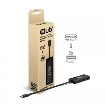 CLUB3D USB-C® to Triple DisplayPort™ 4K60Hz