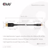 USB Type-C to DisplayPort 2.1 cable, club 3d CAC-1559, bi-directional, VESA DP80 certified, 1 m