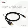 CLUB3D Mini DisplayPort™ to DisplayPort™ Bi-Directional VESA DP80 Certified Cable M/M 1m/3.28ft