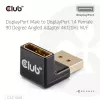Adapter club 3d DisplayPort male to DisplayPort 1.4 female 90° angled, supports 4K@120Hz