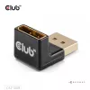 Adapter club 3d DisplayPort male to DisplayPort 1.4 female 90° angled, supports 4K@120Hz