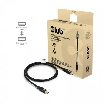 CLUB3D MiniDisplayPort™ to MiniDisplayPort Bi-Directional VESA DP80 Certified Cable M/M 1m/3.28ft