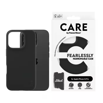 PanzerGlass CARE™ by ® Case Black iPhone 16 Pro, Cover, Apple, Apple - iPhone 16 Pro, Black