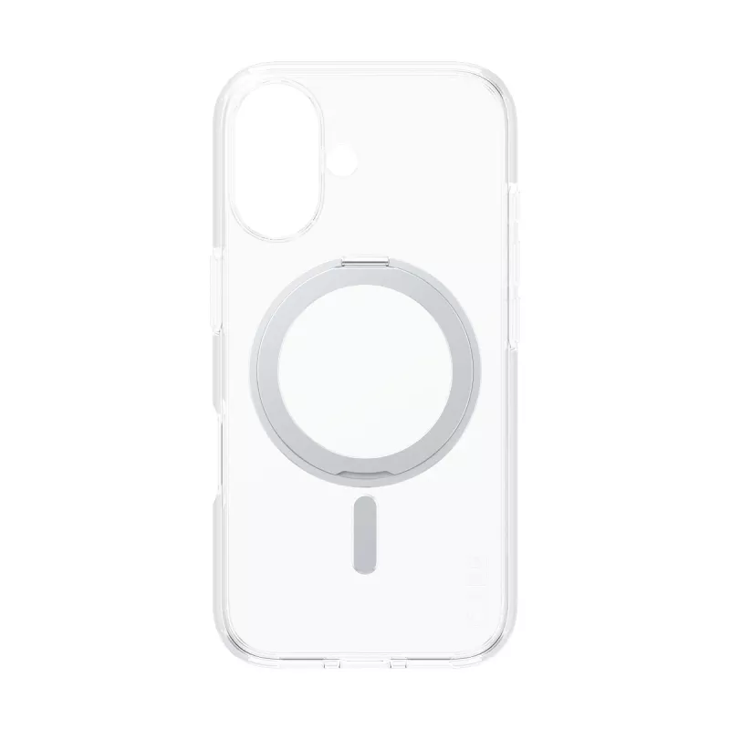 PanzerGlass CARE™ by ® Case Transparent w. Silver Kickstand & MagSafe iPhone 16