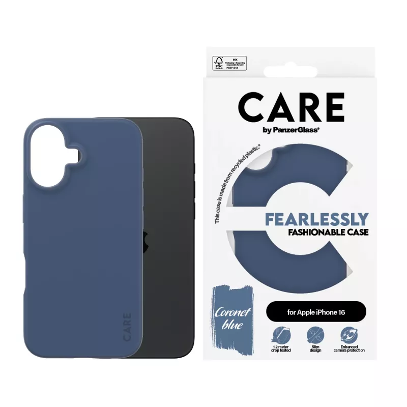 Cover PanzerGlass CARE by Fashionable Case Blue iPhone 16