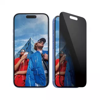 PanzerGlass ® Privacy Screen Protector iPhone 16 | 15 | Ultra-Wide Fit w. EasyAligner