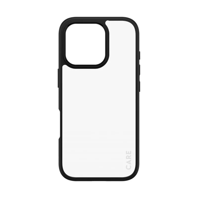 PanzerGlass CARE™ by ® Urban Combat Case Transparent w. Black Frame iPhone 16 Pro
