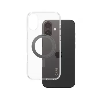 PanzerGlass CARE™ by ® Case Transparent w. Black Kickstand & MagSafe iPhone 16 Plus