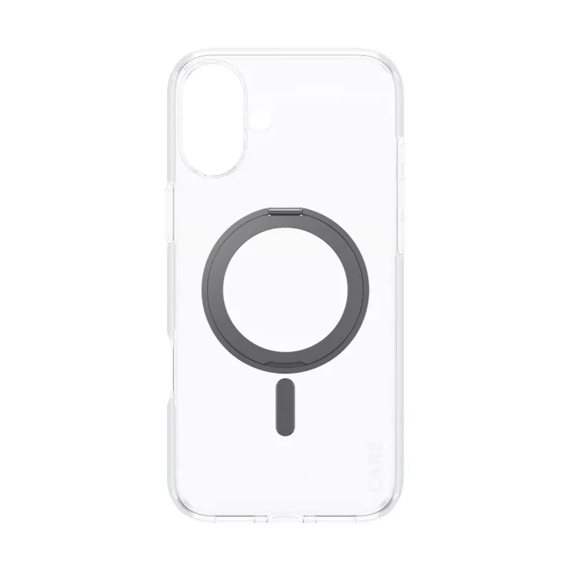 PanzerGlass CARE™ by ® Case Transparent w. Black Kickstand & MagSafe iPhone 16 Plus