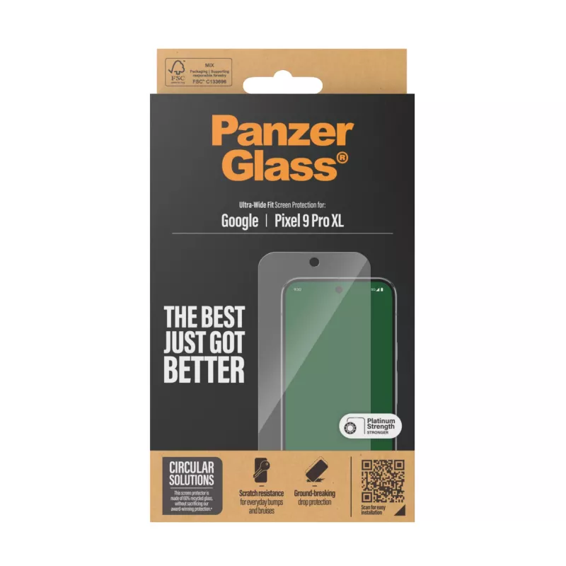 PanzerGlass ® Screen Protector Google Pixel 9 Pro XL | Ultra-Wide Fit