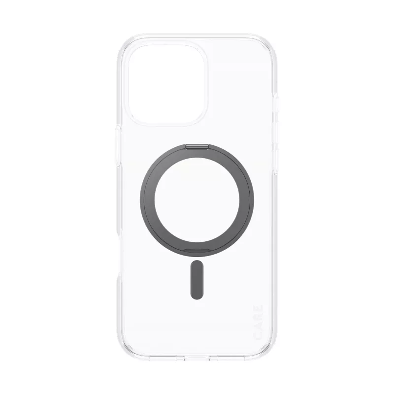 PanzerGlass CARE™ by ® Case Transparent w. Black Kickstand & MagSafe iPhone 16 Pro Max