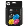 HP 308 2-Pack Black/Tri-color Original Ink Cartridge Combo