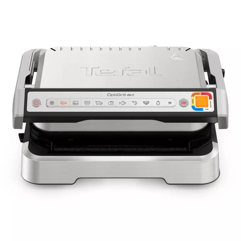 Contact grill Tefal OptiGrill 4in1 GC774D30 Black Silver Rectangular