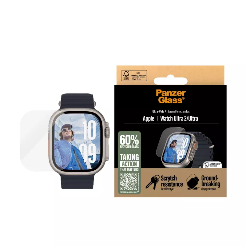PanzerGlass ® Screen Protector Apple Watch Ultra 3 | Ultra 2 | Ultra | 49mm