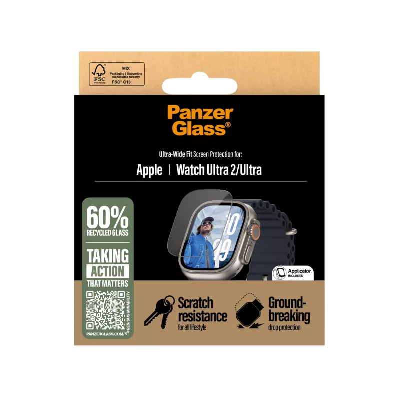 PanzerGlass ® Screen Protector Apple Watch Ultra 3 | Ultra 2 | Ultra | 49mm