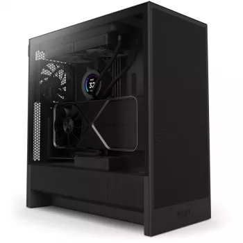 NZXT H5 Flow (2024) Mid Tower ATX Airflow PC Case, Black