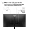 HP Series 5 Pro 23.8 inch FHD Monitor - 524pf, 60.5 cm (23.8 inch), 1920 x 1080 pixels, Full HD, LCD, 5 ms, Black, Silver